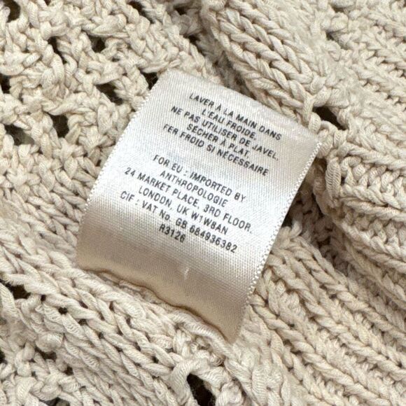 Anthropologie Guinevere oversized open short sleeve cardigan medium - Picture 4 of 5